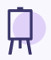 icon of a painters easel